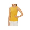 thumbnail image 1 of TWO BY VINCE CAMUTO $59 Womens New Yellow Jewel Neck Sleeveless Tank Top L B+B, 1 of 3