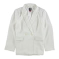 thumbnail image 1 of Vince Camuto Womens Parisian Crepe Double Breasted Blazer Jacket, Off-White, 6, 1 of 2