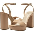 thumbnail image 1 of Vince Camuto Womens Pendry Platform Heel Sandal Heeled 11 Sandstone, 1 of 2