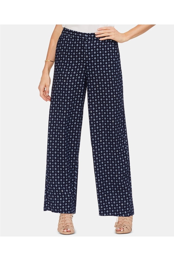 Womens Printed Wide Leg Pants
