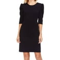 thumbnail image 1 of Vince Camuto Womens Puff Sleeve Sheath Dress, Black, X-Small, 1 of 2