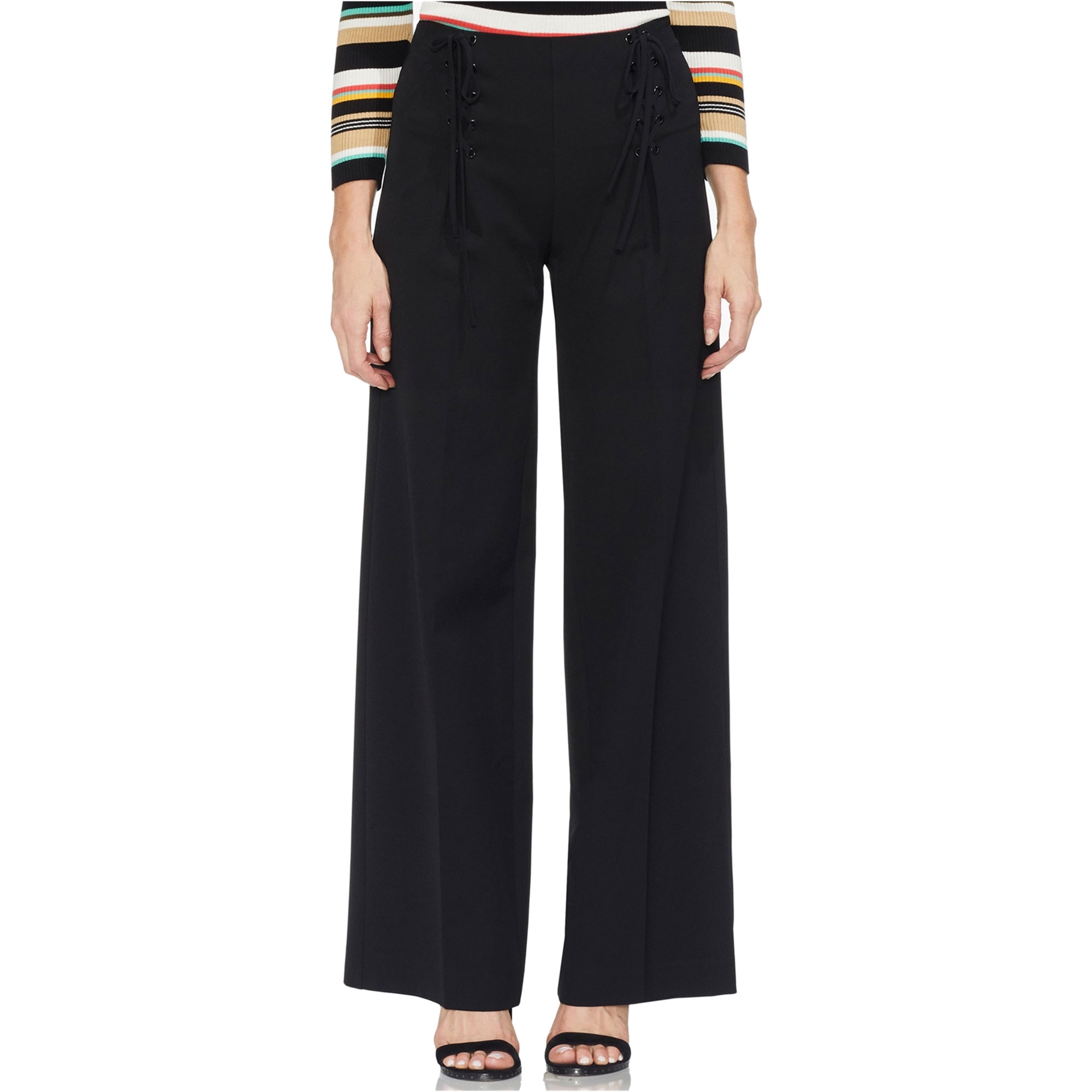 Vince Camuto Womens Sailor Casual Trouser Pants, Black, 4