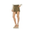 thumbnail image 1 of Vince Camuto Womens Sateen Pull On Dress Shorts Green 10, 1 of 2