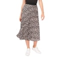 thumbnail image 1 of Vince Camuto Womens Sprinkled Field Floral Black Pleated Midi Skirt XL, 1 of 2