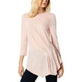 thumbnail image 1 of Vince Camuto Womens Striped Sheer Pullover Top, 1 of 3