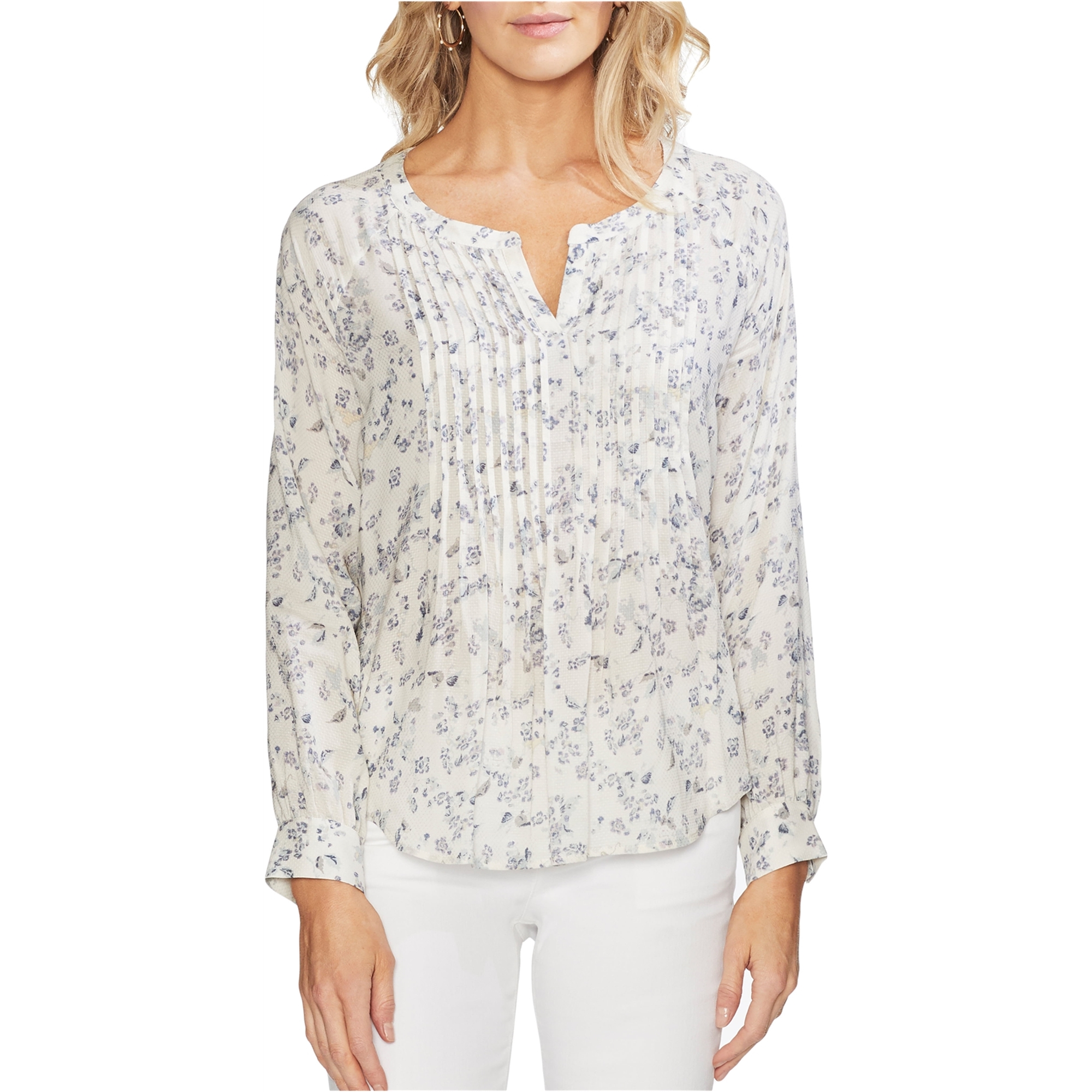vince camuto white blouse