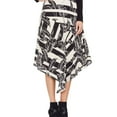 thumbnail image 1 of Vince Camuto Womens Tropical Shadows Asymmetrical Skirt, Black, 14, 1 of 1