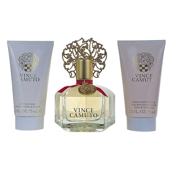 Vince Camuto for Women by Vince Camuto 3 PC Gift Set (EDP 3.4 oz + B/L 2.5 oz + B/S Gel 2.5 oz)