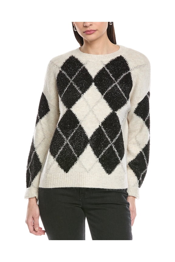 womens Argyle Sweater, xs