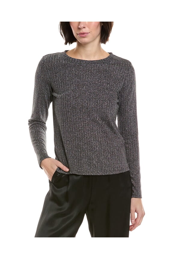 womens Crewneck Top, m, Black