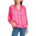 thumbnail image 1 of Vince Camuto womens  Crinkled Satin Top, m, Pink, 1 of 3