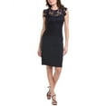 thumbnail image 1 of Vince Camuto womens  Lace Peplum Sheath Dress, 2, Blue, 1 of 3