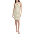 thumbnail image 1 of Vince Camuto womens  Lace Sheath Dress, 6, Green, 1 of 3