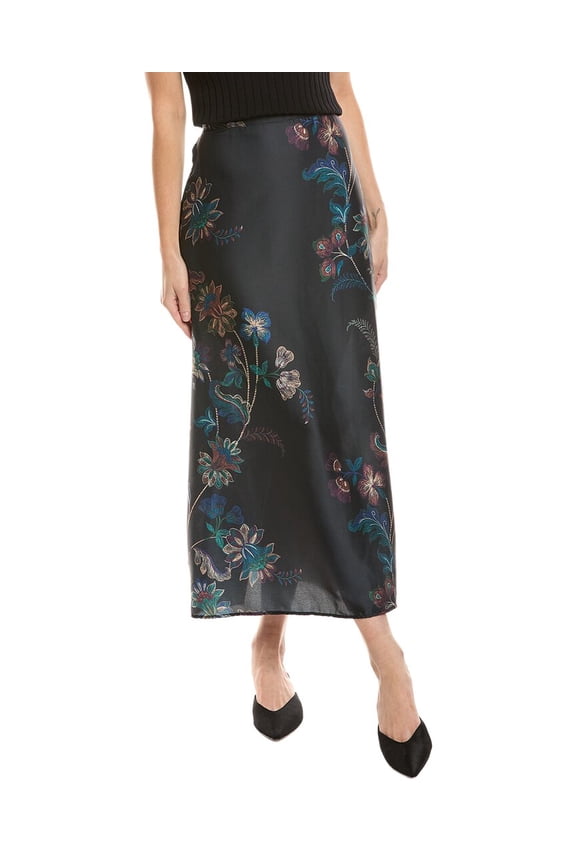 womens Long Pencil Skirt, 2, Purple