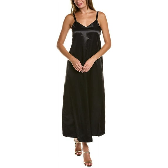 Vince Camuto womens Midi Slip Dress, XS, Black