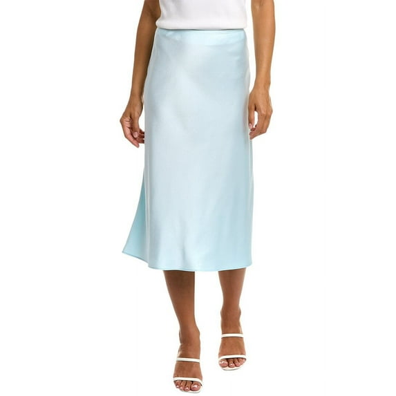 Vince Camuto womens Midi Slip Skirt, M, Blue