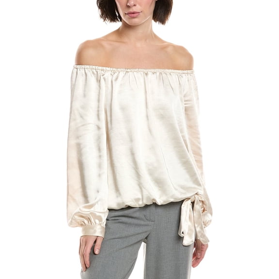 Vince Camuto womens  Off Shoulder Blouse, XL, White
