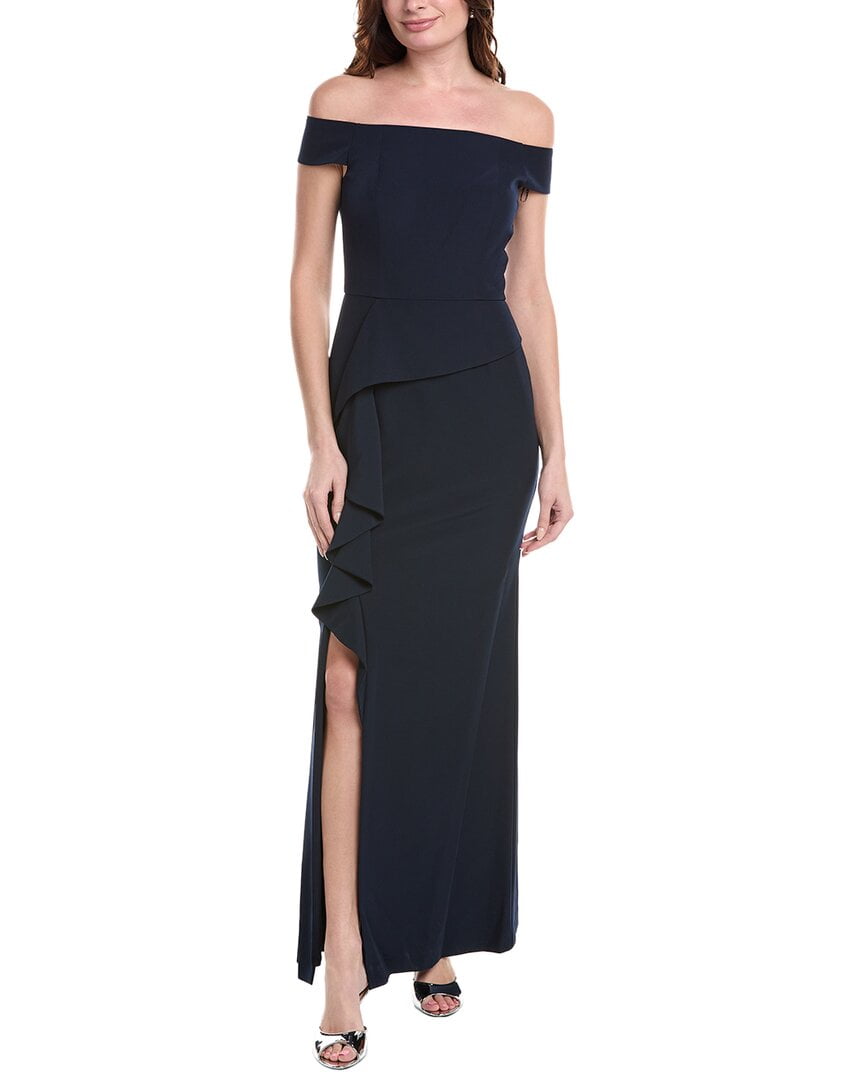 Vince Camuto womens Off-The-Shoulder Gown, 6, Blue - Walmart Business Supplies Vince Camuto womens Off-The-Shoulder Gown, 6, Blue - Walmart Business Supplies