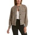 thumbnail image 1 of Vince Camuto womens  Oversized Bomber Jacket, S, Brown, 1 of 3