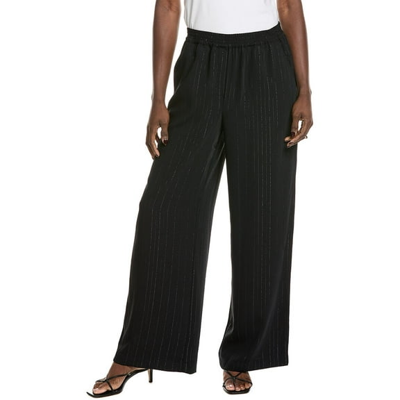 Vince Camuto womens  Pinstripe Pull-On Pant, xs, Black
