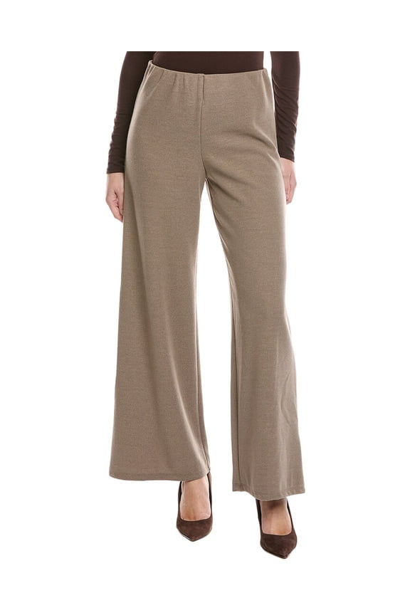 womens Pull On Wide Leg Pant, s, Brown