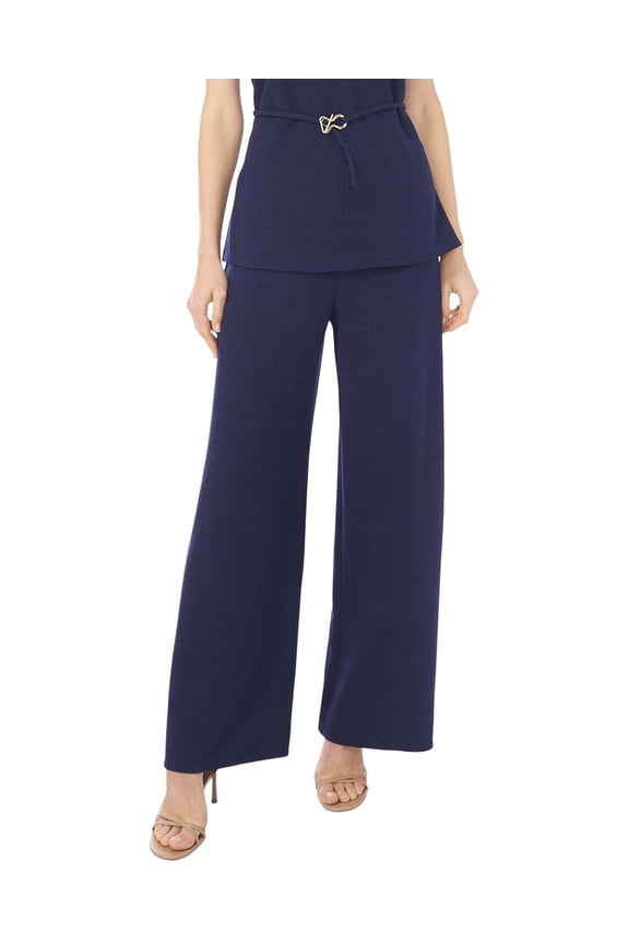 womens Pull On Wide Leg Pant, xs, Blue