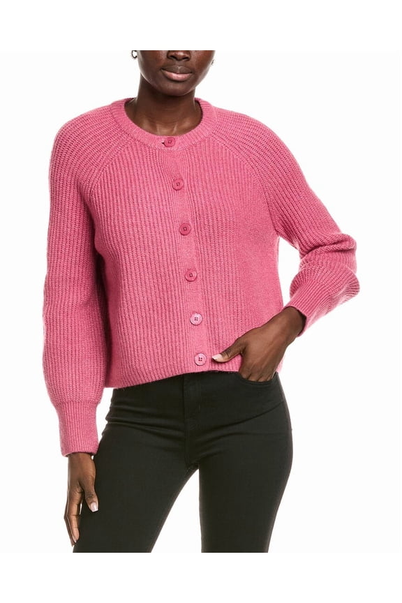 womens Saddle Cardigan, XL, Pink