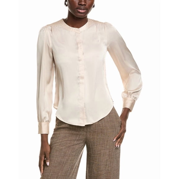 Vince Camuto womens  Satin Top, m, Tan