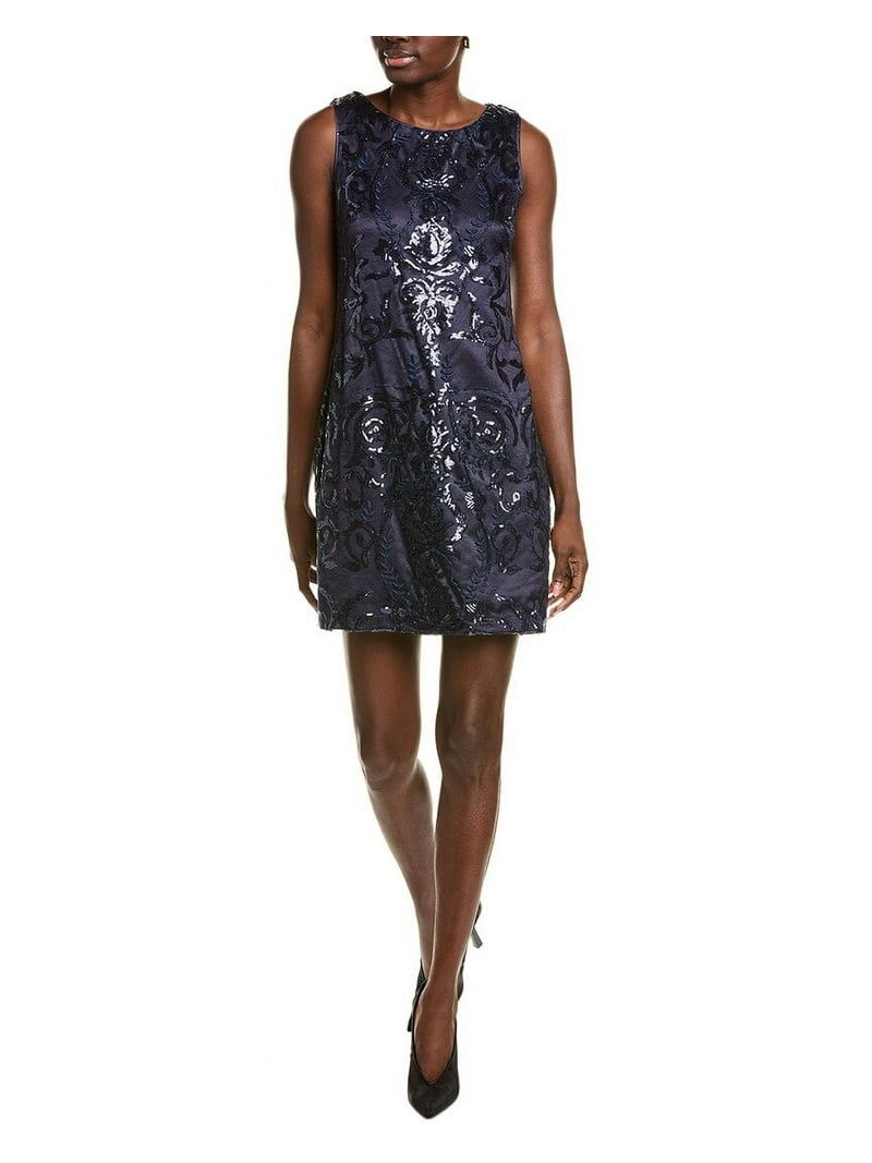 Vince Camuto womens Sequin Printed Mini Dress, 6, Blue - Walmart.com