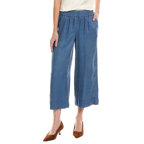 Vince Camuto womens  Smocked Waist Wide Leg Pant, xs, Blue