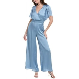 Vince Camuto Women's Tie Shoulder Jumpsuit Blue Size Small