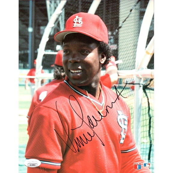 Vince Coleman Signed Autographed 8X10 Photo Cardinals Batting Cage JSA AU16821