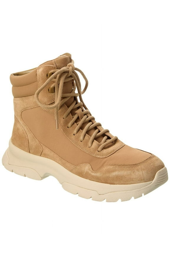 Men's Elvio Lace Up Lug Boot Camel Beige 8.5M