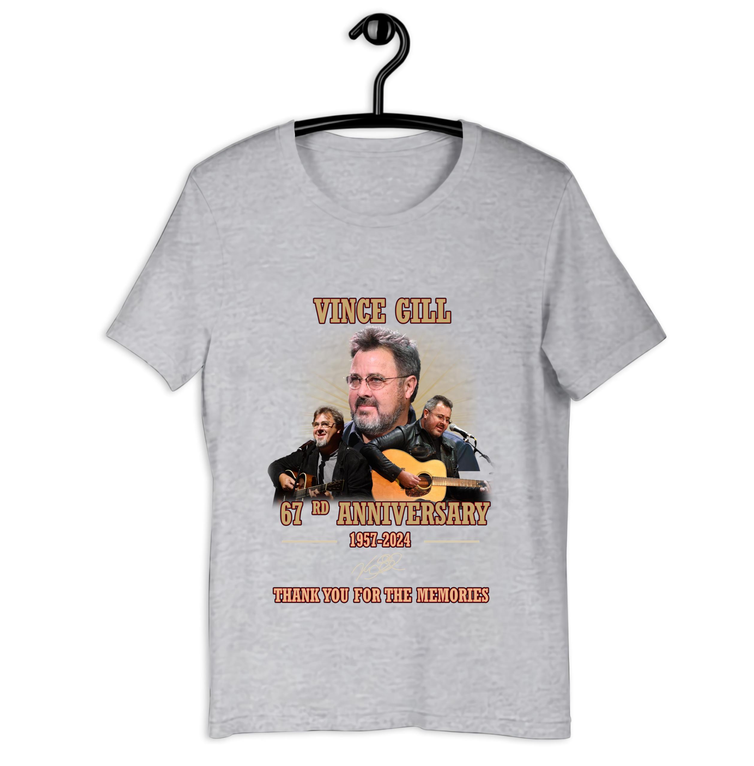 Vince Gill Shirt Vince Gill 67rd Anniversary 1957 2024 Thank You For