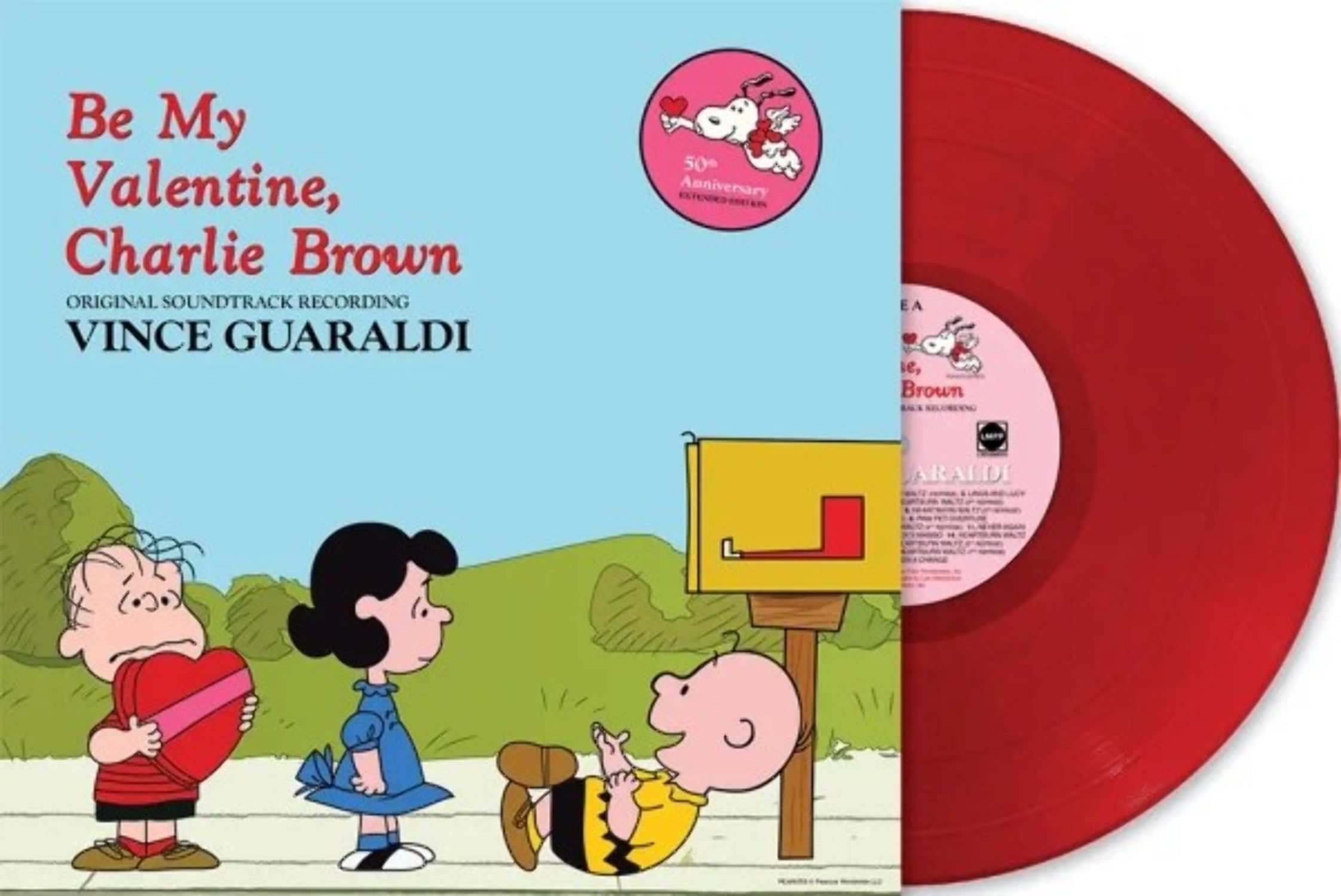 Vince Guaraldi Be My Valentine, Charlie Brown Be My Valentine, Charlie Brown LP red