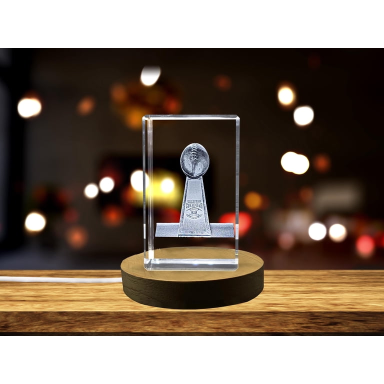【美品】valiem BOWLNECK TROPHY トロフィー S size Vince Lombardi Trophy Engraved Crystal for Football Decor