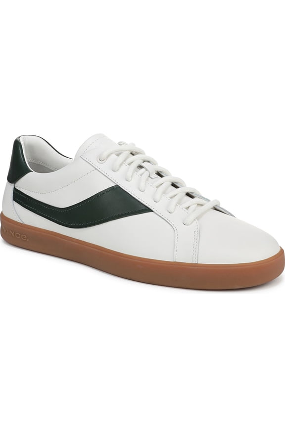 Men's Olli Low Top Sneaker White/Evergreen 10M