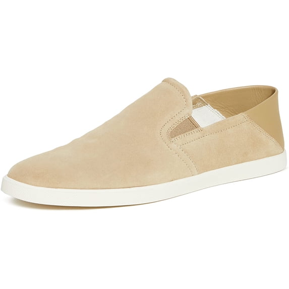 Vince Mens Sanders Soft Back Slip On Sneakers 9 Natural