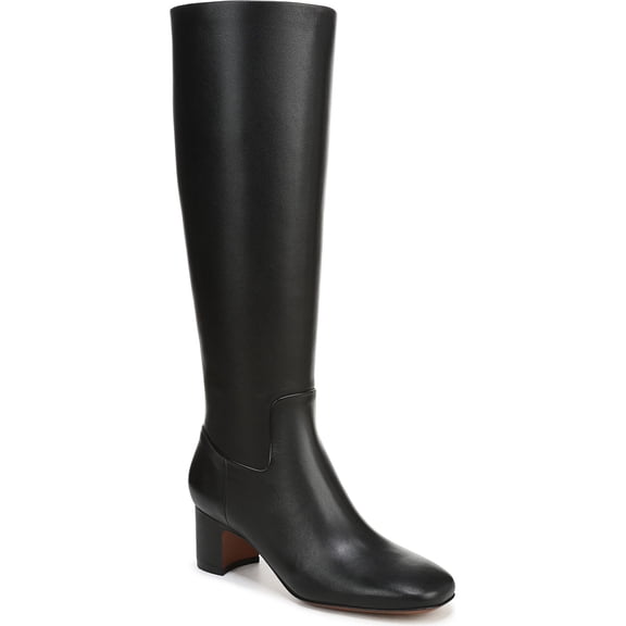 Vince Women's Kellan Tall Knee High Boot Black Leather 7M