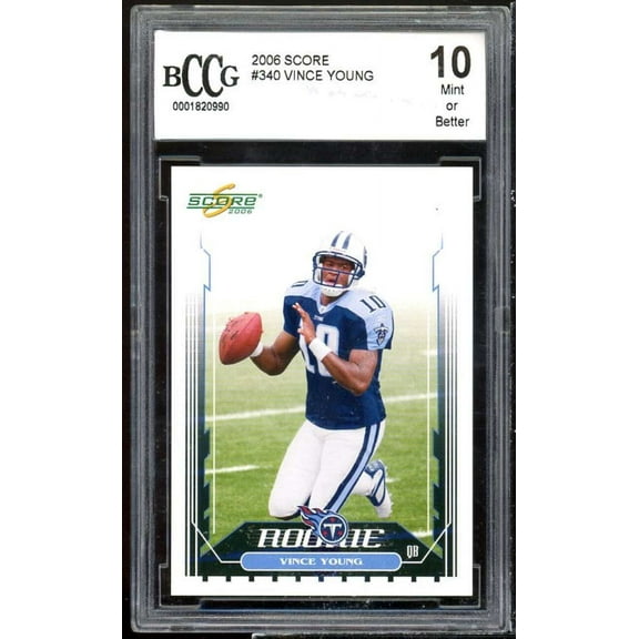 Vince Young Rookie Card 2006 Score #340 BGS BCCG 10