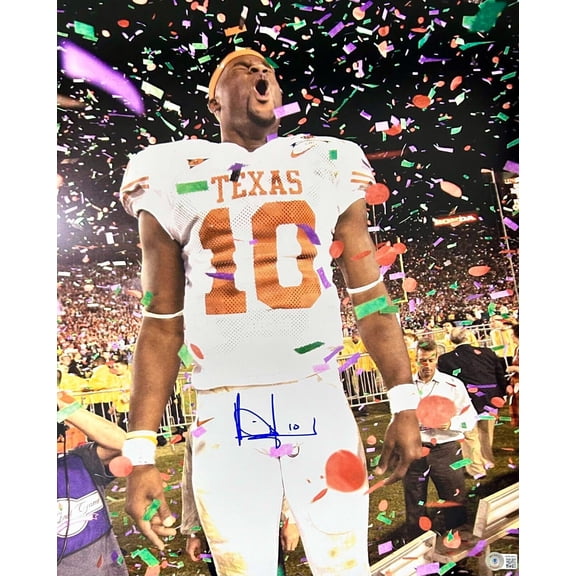 Vince Young Signed Autographed 16x20 Photo Beckett Authenticated #2 Longhorns