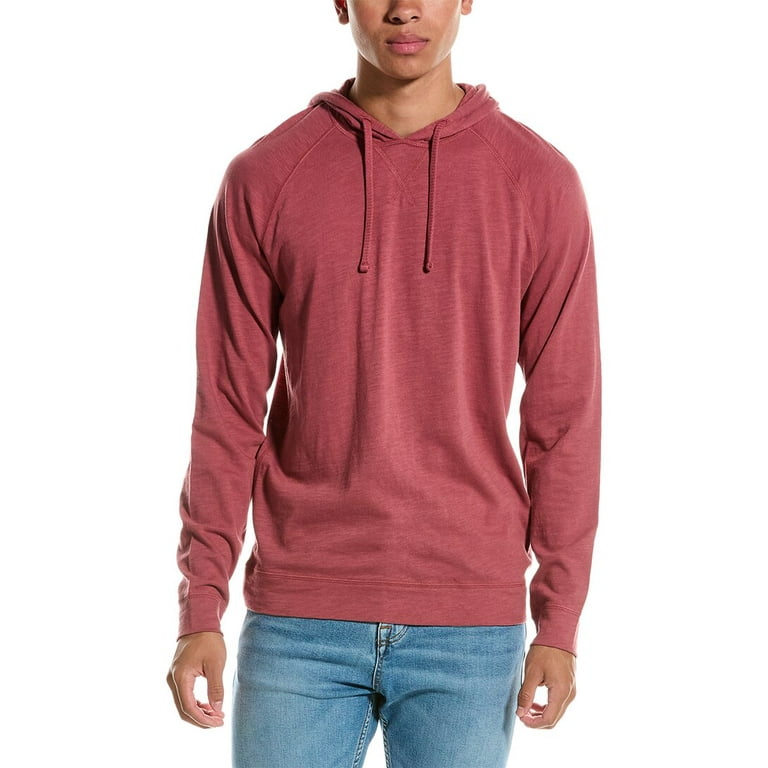 Vince mens Slub Pullover Hoodie M Red Walmart