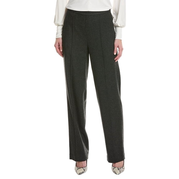 Vince womens Mid-Rise Wool-Blend Wide Leg Pant, XL, Grey