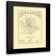 thumbnail image 1 of Vincent 11x14 Black Modern Framed Museum Art Print Titled - Atlanta Georgia - Vincent 1864, 1 of 5