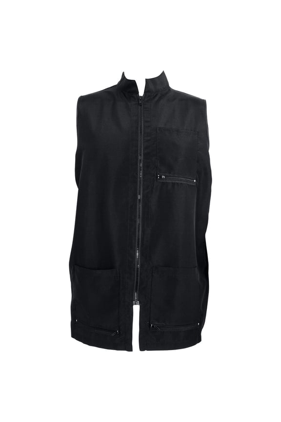 Vincent Barber China Collar Vest Black X-Small/Small CA-VT2350XS-S