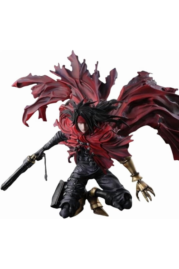 Vincent Figure, Standing Vincent Valentine Figures 27cm/10.6inch PVC Anime Character Collection Decor Statue Model Desktop Decoration Ornament Gifts
