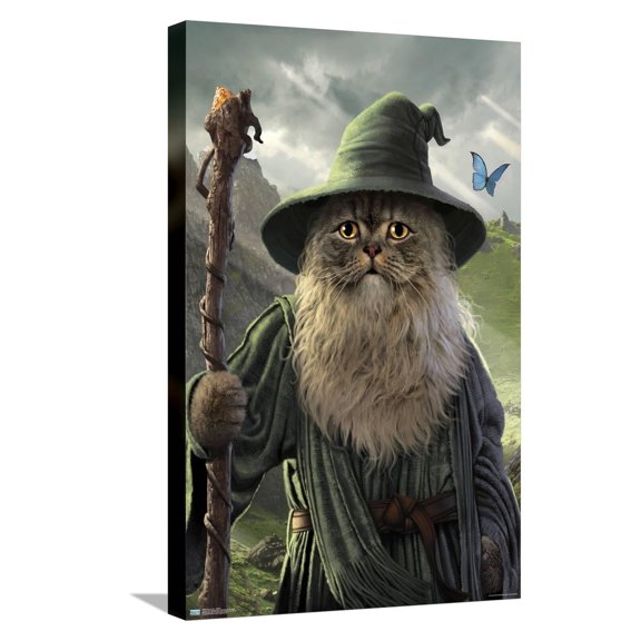 Vincent Hie - Catdalf Canvas Wall Poster, 14.725" x 22.375"