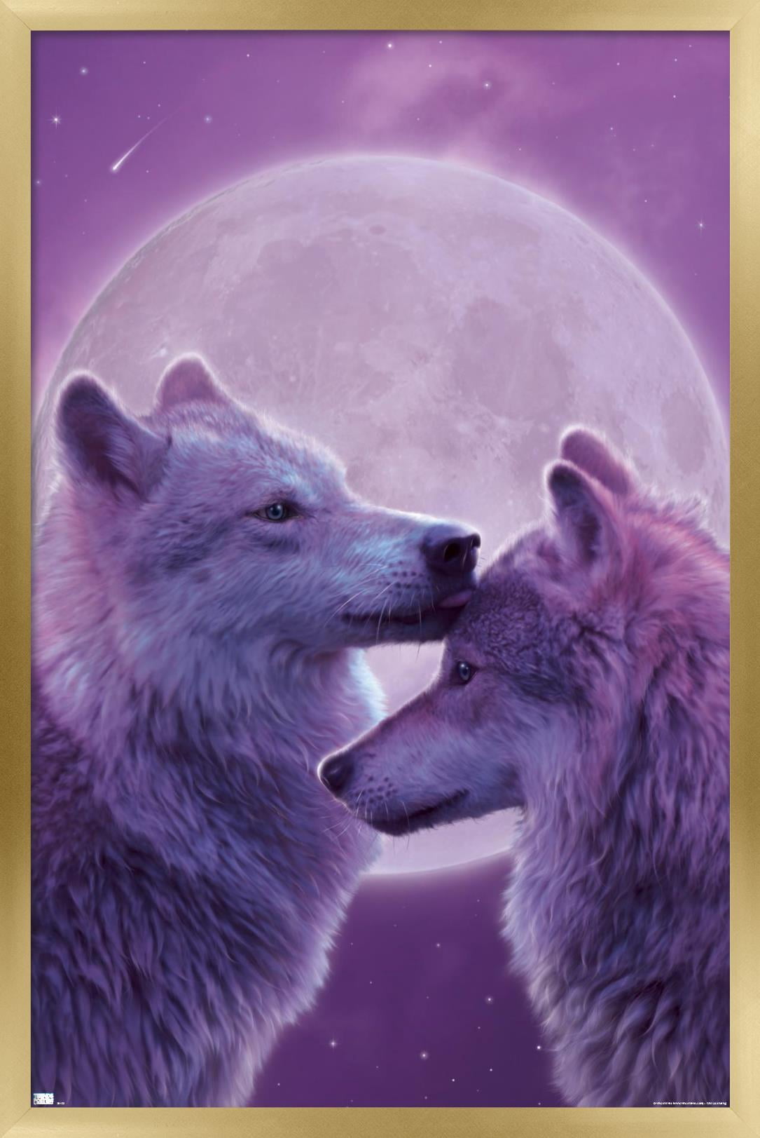 Vincent Hie - LoVing Wolves Wall Poster, 14.725" x 22.375", Framed