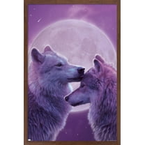 Vincent Hie - LoVing Wolves Wall Poster, 22.375" x 34", Framed