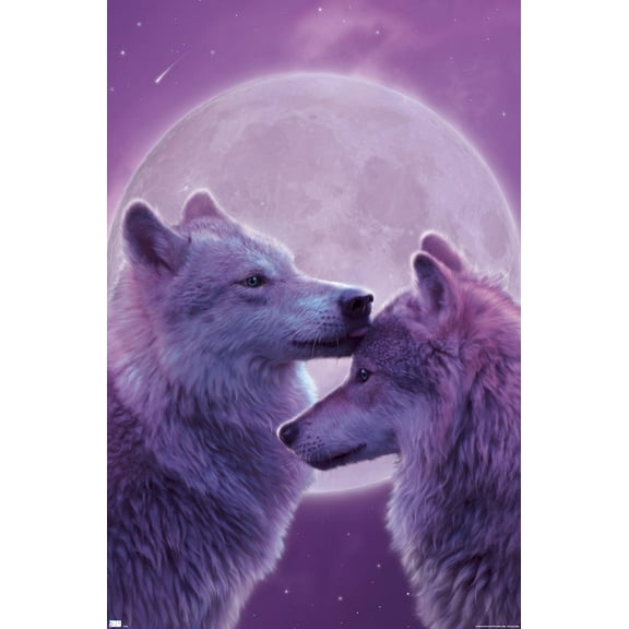 Vincent Hie - LoVing Wolves Wall Poster, 22.375" x 34"